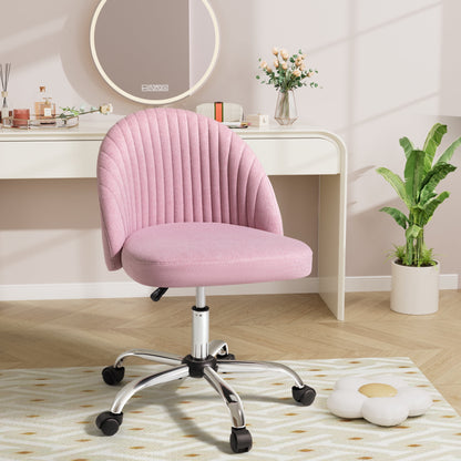 Furmax Home Office Chairs with Adjustable Height, Comfortable Swivel Rolling Chair for Office Study Bedroom Living Room
