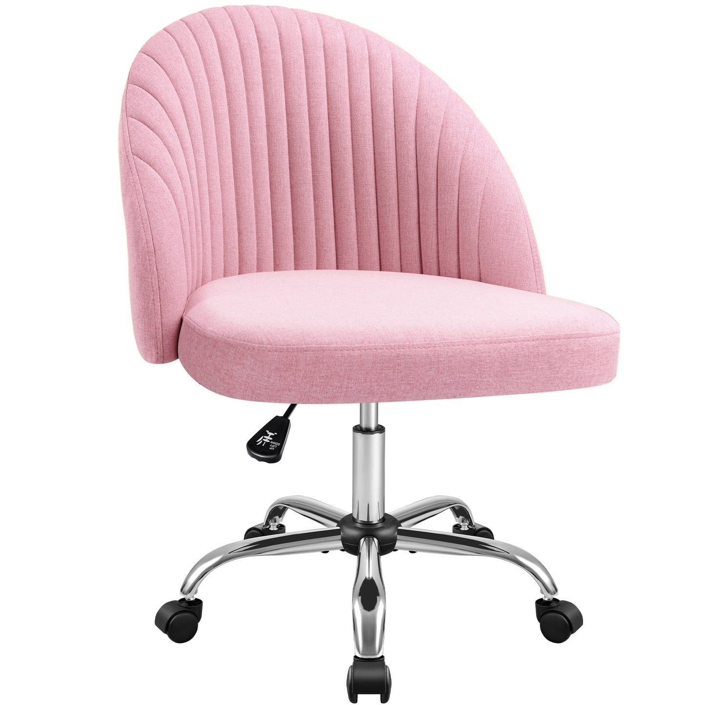 Furmax Home Office Chairs with Adjustable Height, Comfortable Swivel Rolling Chair for Office Study Bedroom Living Room