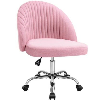 Furmax Home Office Chairs with Adjustable Height, Comfortable Swivel Rolling Chair for Office Study Bedroom Living Room