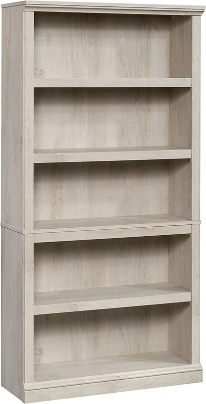 Furmax 5-Shelf Standard Wooden Corner Bookcase for Office,Living Room,Bedroom