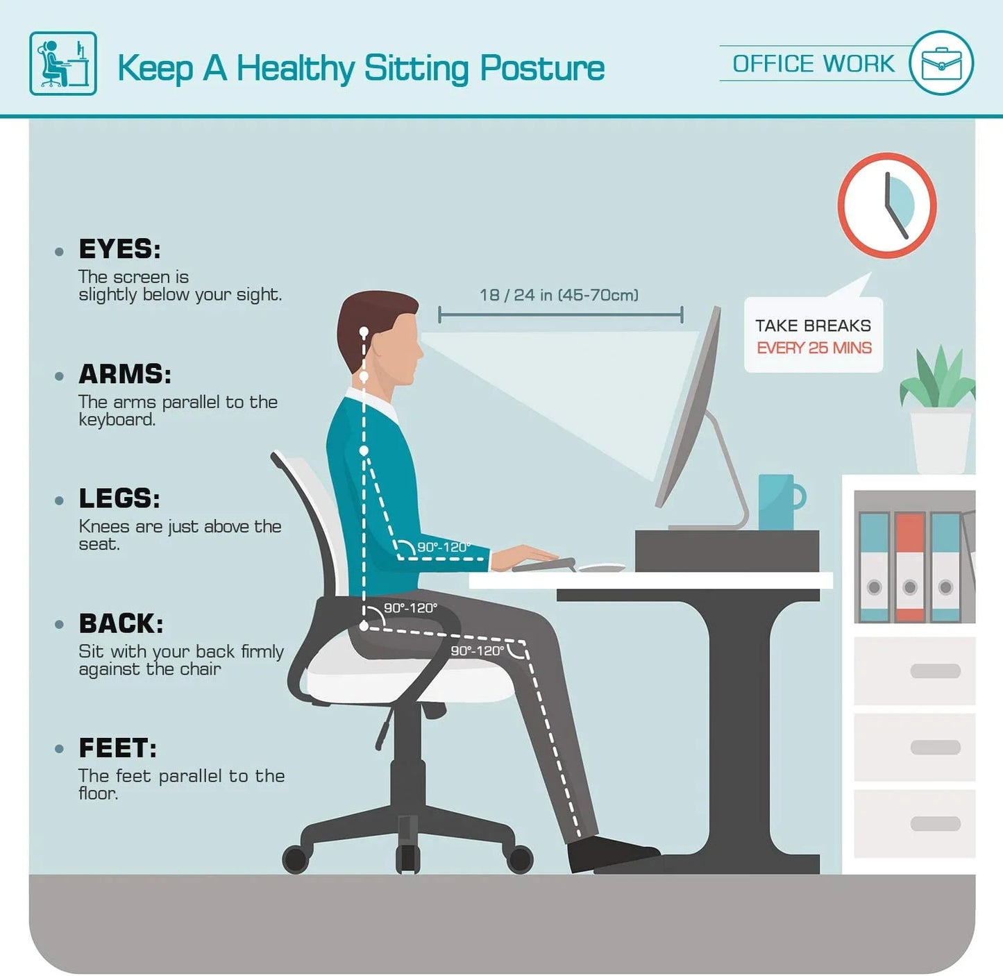Furmax Mid Back Home Office Chair Mesh Desk Chair Ergonomic Swivel Task Chair with Lumbar Support