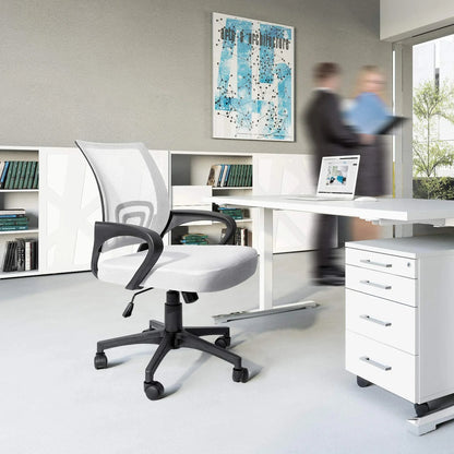 Furmax Mid Back Home Office Chair Mesh Desk Chair Ergonomic Swivel Task Chair with Lumbar Support