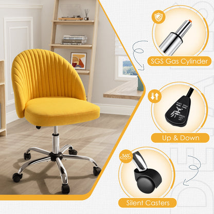 Furmax Home Office Chairs with Adjustable Height, Comfortable Swivel Rolling Chair for Office Study Bedroom Living Room