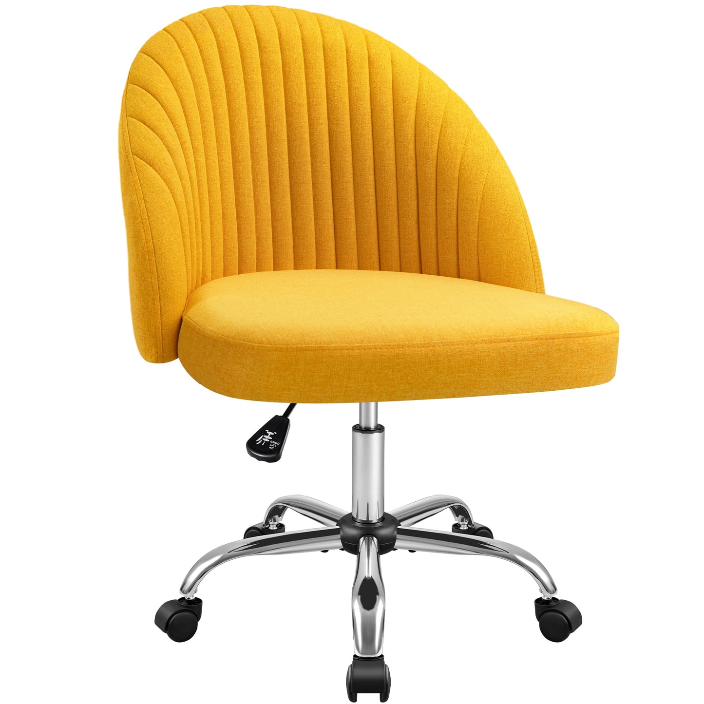 Furmax Home Office Chairs with Adjustable Height, Comfortable Swivel Rolling Chair for Office Study Bedroom Living Room