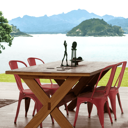 Furmax Set of 4 Metal Dining Chairs