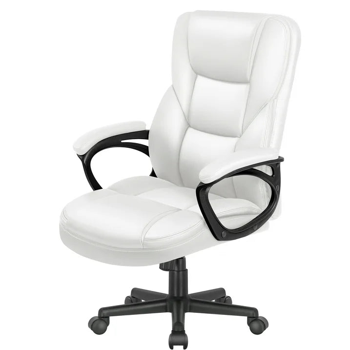 Furmax High-back Executive Office Chair With Lumbar Support Height Adjustable Swivel Seat PU Leather
