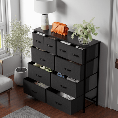 Furmax Fabric Dresser with 7 Drawers, Chest of Drawers for Bedroom, Closet, Entryway, Nursery