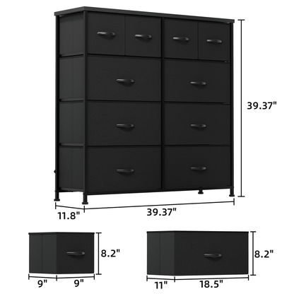 Furmax Fabric Dresser with 7 Drawers, Chest of Drawers for Bedroom, Closet, Entryway, Nursery