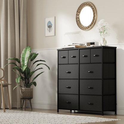Furmax Fabric Dresser with 7 Drawers, Chest of Drawers for Bedroom, Closet, Entryway, Nursery