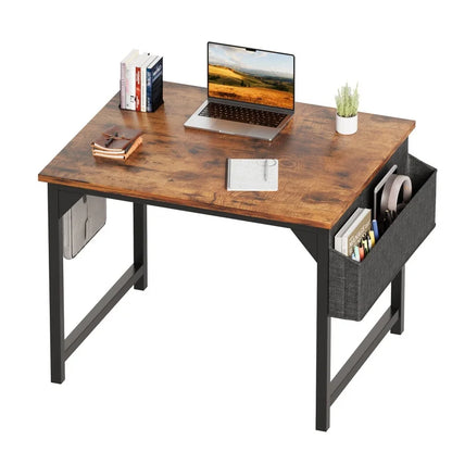 Furmax 32 Inch Office Desk Modern Computer Desk with Storage Bag Writing Table with Headphone Hook