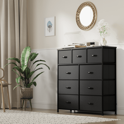Furmax Fabric Dresser with 7 Drawers, Chest of Drawers for Bedroom, Closet, Entryway, Nursery