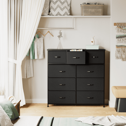 Furmax Fabric Dresser with 7 Drawers, Chest of Drawers for Bedroom, Closet, Entryway, Nursery